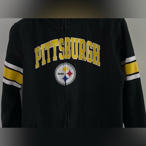 🎁Youth: Pittsburgh Steelers Zip-Up Hoodie🎁 - Picture 2 of 11